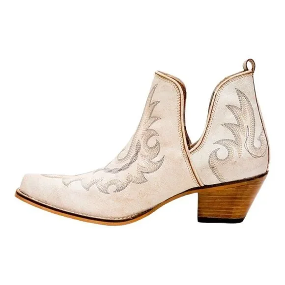 Myra Yipple Western Leather Booties - Picture 2 of 14